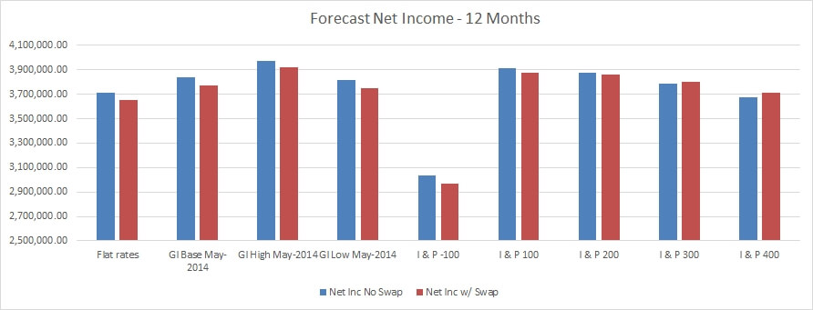 12 months forecast net income swap