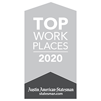 Top Work Places 2020 Award by Austin American Statesman