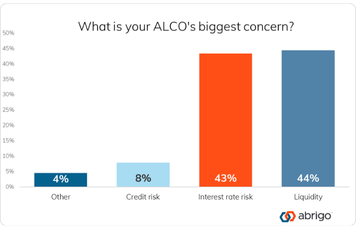 chart of poll on asset/liability management committee concerns

